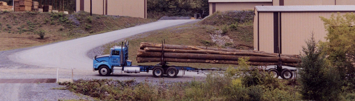 Transporting Hardwood Logs