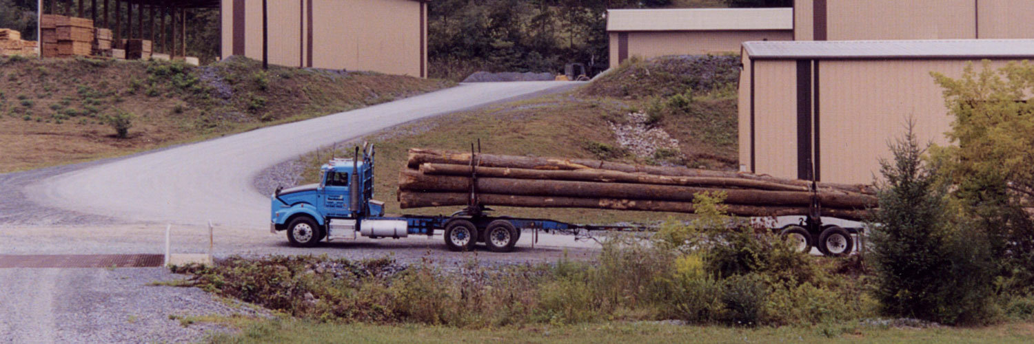 Transporting Hardwood Logs